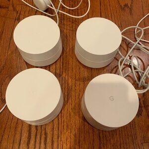 Google GJ2CQ /AC-1304 Wifi Mesh System Router Lot (Set of 4)